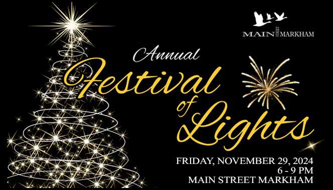 Main Street Markham’s Annual Festival of Lights Celebration